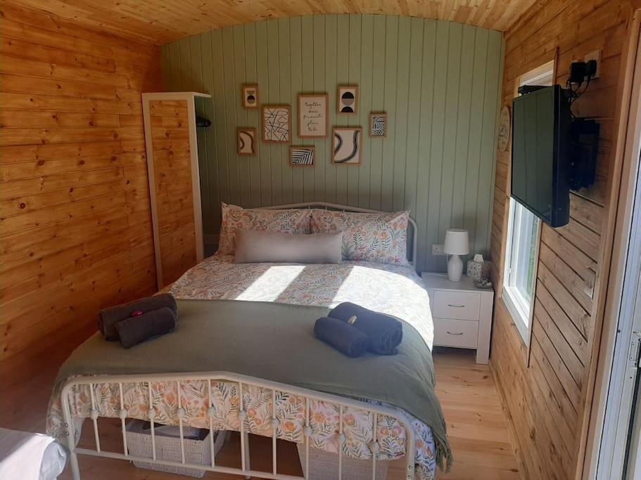 Anglesey New Modern Shepherds Hut With Spa Hot Tub Gwalchmai Extérieur photo